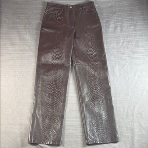 Wilfred Women’s 4 Brown Faux‎ Snake Print Women Jeans